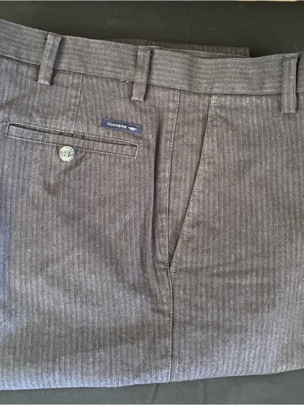 Dockers Men’s Charcoal Pinstripe Dress Pants Item# DCK112